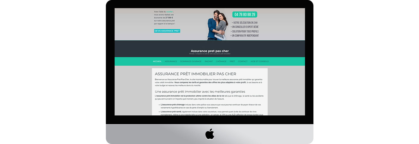 Refonte graphique du site assurance-pret-pas-cher.com