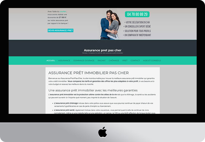 Refonte graphique du site assurance-pret-pas-cher.com